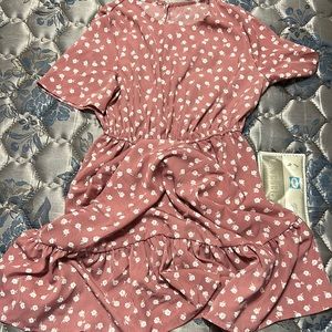 Pink flower dress